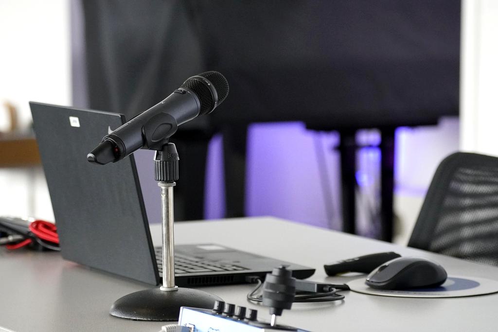 Modern firewall hardware with security light indicators