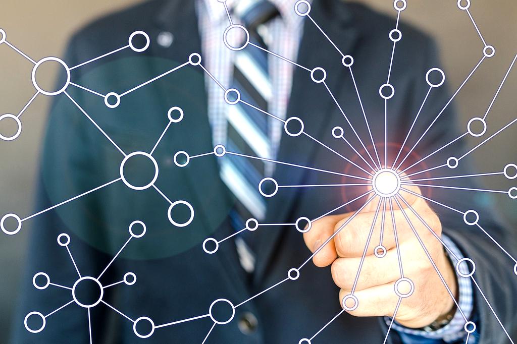 Network topology diagram illustration