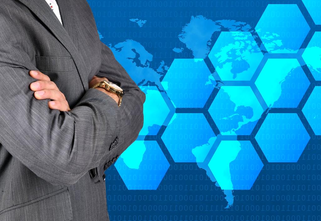 Team of network professionals working together in modern office